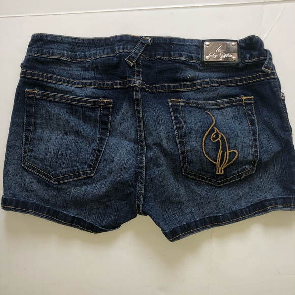 Baby phat ladies summer denim jean shorts size 11 - Picture 2 of 5